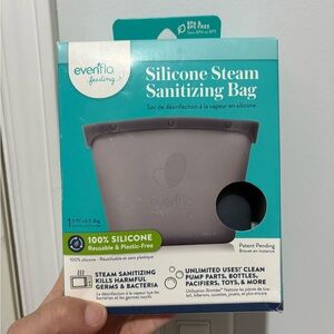 Brand New Evenflo Silicone Steam Sanitizing Bag
